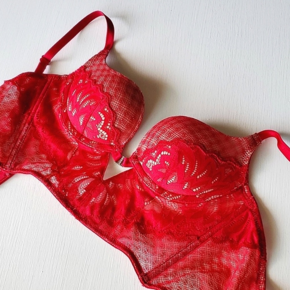 Adore Me Push-Up Lace Balconette Bra